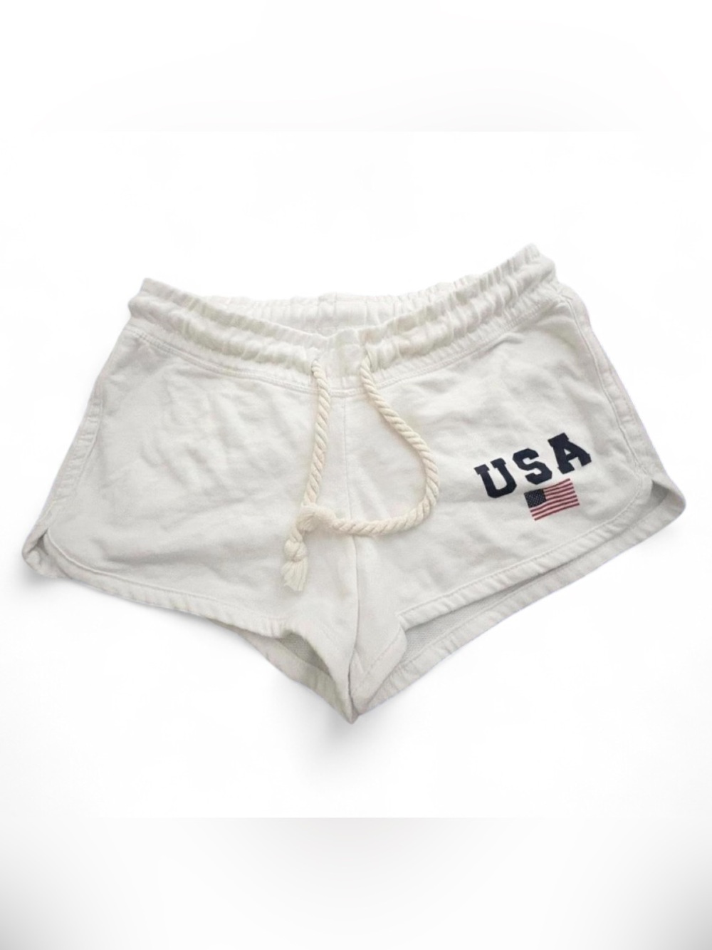 Dreamsickle USA Graphic White Athletic Shorts small